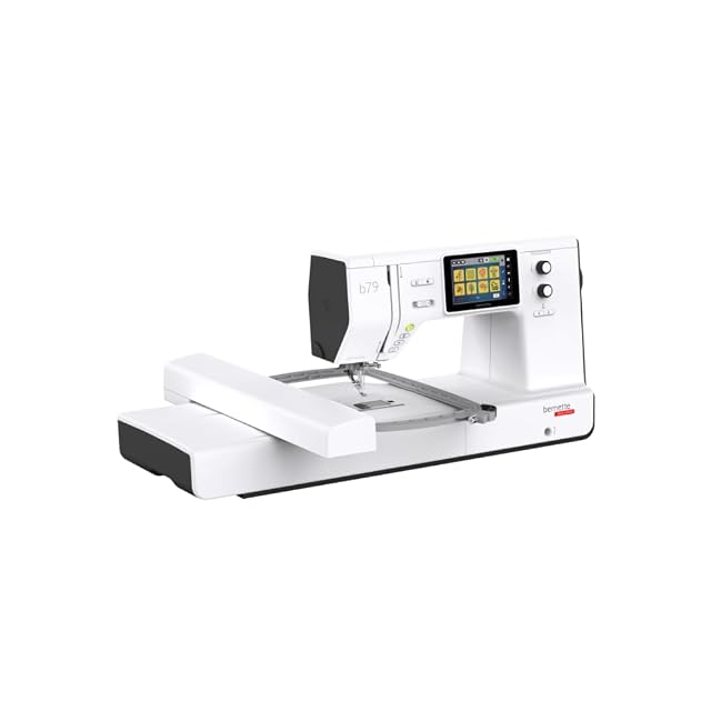 Bernette b79 combined sewing and embroidery machine, front three-quarter view