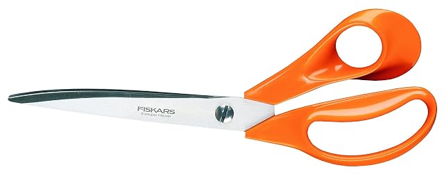 Fiskars professional dressmaking scissors, 25 cm, orange handles