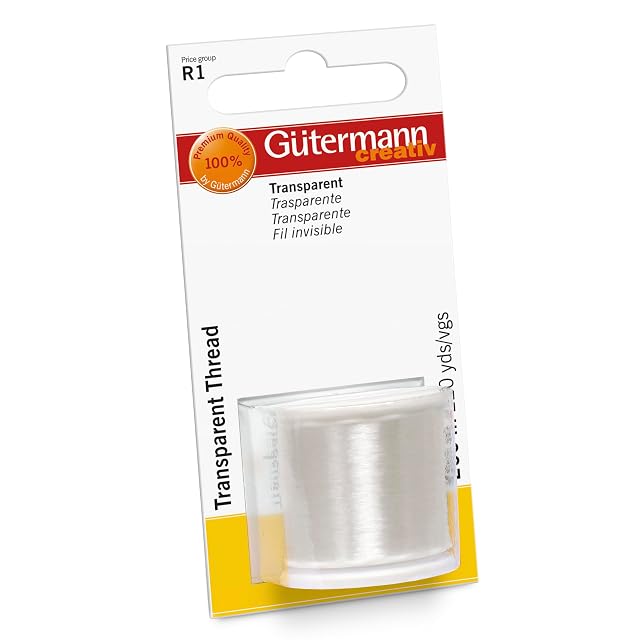 Gütermann Transparent Thread 200 m, product photograph