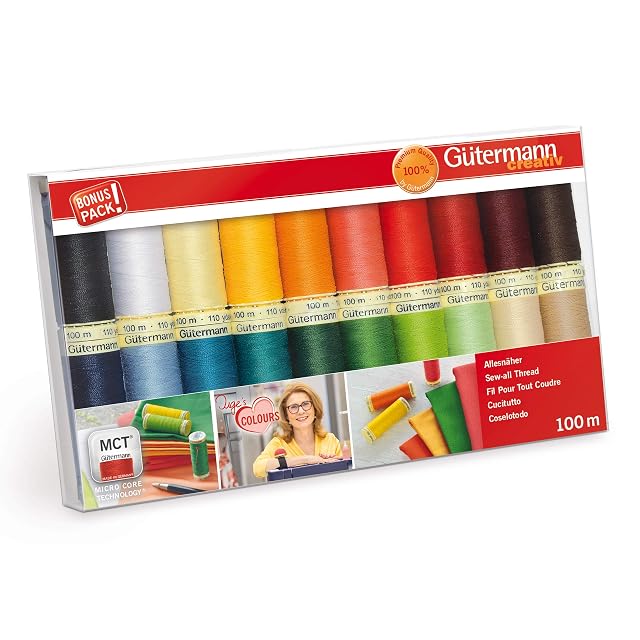 Gütermann Sew-All Thread Set, 20 × 100 m, product photograph