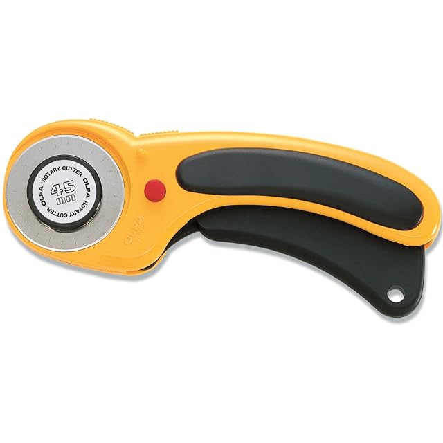 Olfa RTY-2/DX deluxe 45 mm rotary cutter with retractable blade