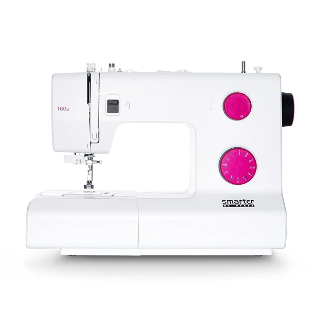 Pfaff Smarter 160S mechanical sewing machine, front three-quarter view