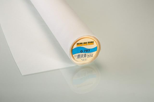 Vlieseline G785 white fusible woven interfacing on the roll